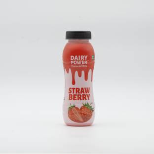 Dairy Power Flavoured Milk Strawberry 180 ml, Liquid,Milk Based Drink(Pack of 9)