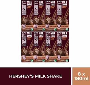 HERSHEY'S Hershey's Chocolate Milkshake | Pack of 8 | 180ml each