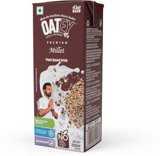 Oatey Millet Milk-Unsweetened, Vegan,Nut free, Non-dairy,No-added sugar, 200ml Unflavoured