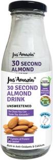 Jus' Amazin 30-Second Almond Milk - Unsweetened | 100% Almonds | 5 x 25 gm Sachets | 1 Sachet makes 1 glass of Almond Milk | Plant Based Nutrition | Zero Additives | Vegan | Dairy Free | Lactose Free | 100% Natural
