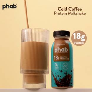 Phab Cold Coffee 18g Protein Milkshakes | No Added Sugar | 200ml x Pack of 6