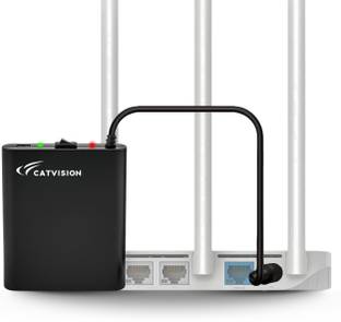 Catvision Mini UPS for Routers I 2x2600 mAh Battery | Upto 4 Hours | BIS Approved | Power Backup for R...
