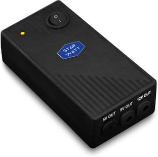 STARWATT Mini UPS Pro 3 Output with 12V 3A Adapter, 6-8 Hrs Backup Power Backup for Router