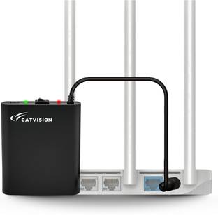 Catvision Mini UPS for Routers, 12V-2A I 2x2600 mAh Battery | Upto 4 Hours Power Backup for Router