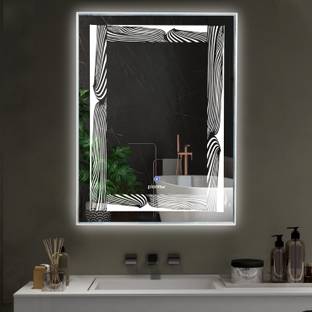 Plantex LED Mirror with Sensor for Bathroom with Single Tone White Light (18x24 inch) Lighted Mirror