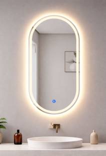 ज़रगलास ZARA GLASS K20 lighted mirror size 18*24 inch ovel लाइटेड मिरर