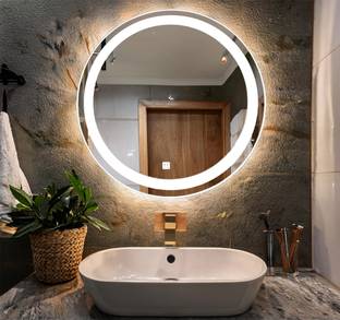 Lavish store 24''x24'' LED Mirror, Perfect for Bathrooms, Kitchens, Hotels & More Lighted Mirror