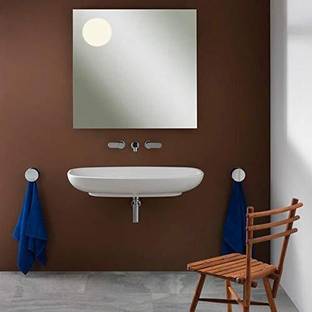 LUPPRA 12x 12 Inch Frameless Square Mirror Bathroom Mirror