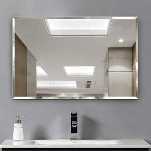 Painting Mantra Frameless Wall, Bevelled Frameless Bathroom Mirror
