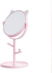 ShilpSukh Tabletop Cat Shape Makeup Mirror Shaving Mirror, Free Standing Table Decorative Mirror