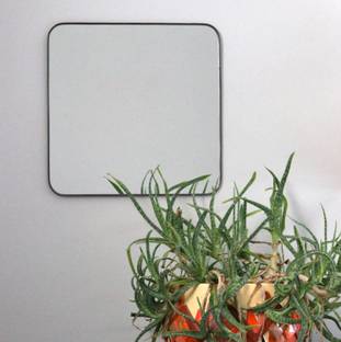 windowera No drill require - Easy stick mirror, Size 10" inch x 10" inch Bathroom Mirror