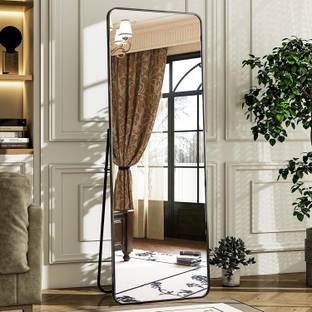 ARTMENT Vista Arched Floor Black Frame (155 X 45 CM) Decorative Mirror