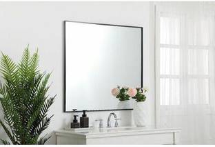 windowera NO NEED TO DRILL, EASY STICK, SIZE 9" * 9" INCH Decorative Mirror