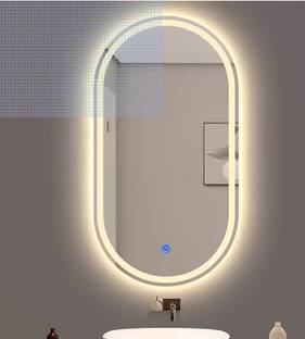 NABAB Capsul DesignerLED Mirror For Bathroom Size 18x24, Decorative Mirror with Lights Bathroom Mirror