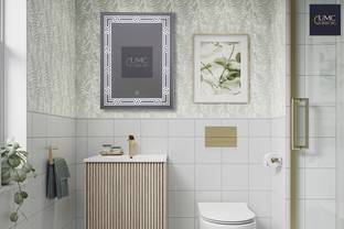 UMC Glass Led Bathroom Mirror Wall-Mounted Anti-Fog Mirror Adjustable Light Led Bathroom Mirror