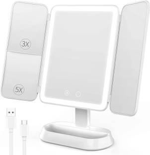 WAKTORO WHITE MAKEUP MIRROR Magnifying Mirror