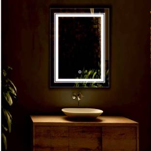 PRINCE ART 15 x 21-Double Line Led Bathroom Mirror