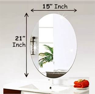 RannS 15" x 21" Inch F_D1 Oval Mirror Decorative Mirror