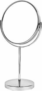 MINISO Double-Sided Makeup Mirror Round Tabletop Vanity Mirror with Stand,6 inch Magnifying Mirror