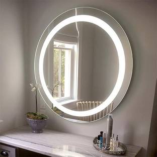 ORIGIN MIRRORS Led Mirror Wall Mounted With Triple Light 09_24 x 24 Lighted Mirror