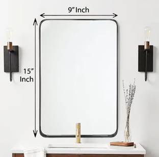 RannS 9" x 15" Inch Rectangular Mirror F_D Decorative Mirror