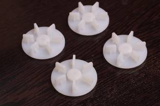 QEMIQ ®-Butterfly Mixer - "Jar couplers "- 4 Units (White) - Mixer Grinder Coupler