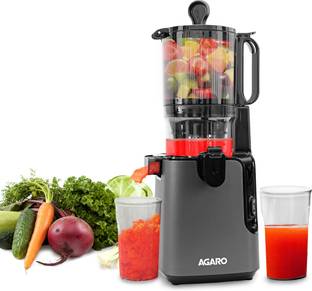 AGARO Regal Cold Press Slow Juicer, 250 Watt DC Motor, Easy Assembly & Cleaning 250 W Juicer