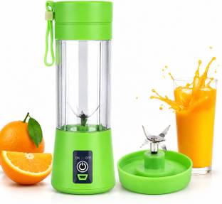 SaAvira Portable USB Rechargeable Juicer Bottle for Smoothies & Shakes with 6 Blades 50 W Juicer