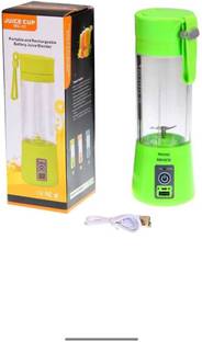 MAHNOOR ENTERPRISES Plastic Electric Fruit Juicer, USB Rechargeable Mini juicer grinder for juice 200 ...