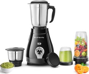 Longway Pro 550 W Juicer Mixer Grinder (Mix Pro 4 Jars Black)