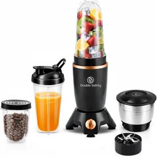 Double Safety Nutri GO Blender 4 Jar Black 500 W Mixer Grinder