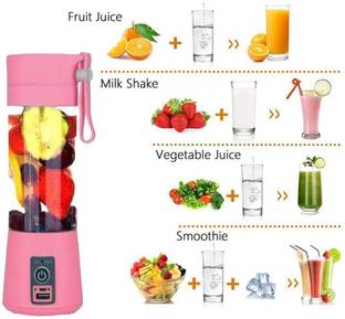 R.T. Impex Mixer Bottle, Fruit Juice Machine, USB Rechargeable Personal Size 220 W Juicer
