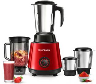 Longway Powerful Motor for Grinding, Mixing, Juicing Up to 750 W Juicer Mixer Grinder