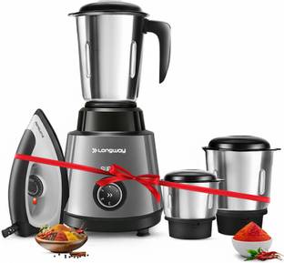 Add to CompareLongway Roto Max with Powerful Motor & Kwid 1100 W Dry Iron Combo 500 W Juicer Mixer GrinderPower Consumption: 500 W3 JarsChutney JarNA₹1,965₹4,23953% offBank Offer