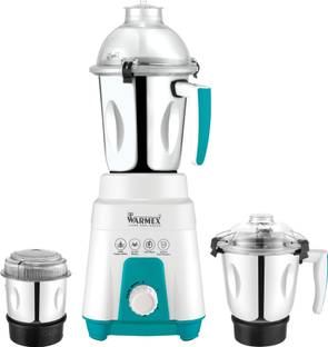 Warmex Home Appliances 1200W Electric Mixer Grinder with 3 Stainless Steel Jars (400ml, 1000ml, 1600ml) 1200 W Mixer Grinder