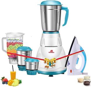 Alibaba Super Combo 750 W Dry Iron (White, Green) & 750 W Mixer Grinder