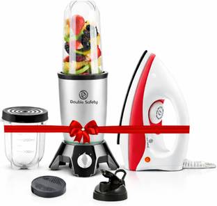 Double Safety Smoothies,Chutney & Dry Grinding 500 W Juicer Mixer Grinder