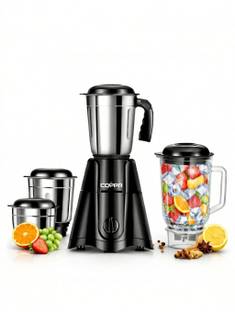 coppr Z Black Edition 2 year unconditonal warranty heavy duty copper motor 750 W Juicer Mixer Grinder