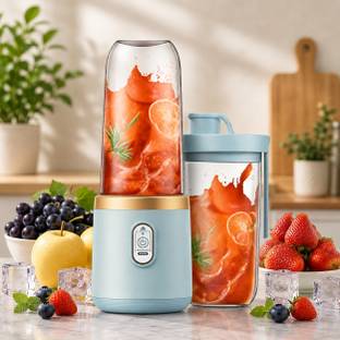 FORMONIX Portable Blender Juicer Mixer for Shakes,Smoothies And Juices ice etc USB-C Port 25 W Juicer ...