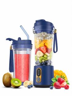 HOMEBASIC Portable Blender Juicer for Kitchen Smoothies Juices Shakes Crushing Ice 500ML 300 W Juicer ...