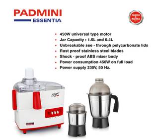 PADMINI JMG 450 W Juicer Mixer Grinder