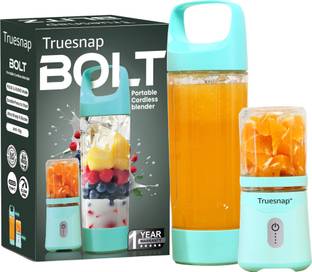Truesnap Bolt Portable Blender 500ml+350ml | 4000mAh | 6 Blades 230 W Mixer Blender