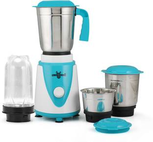 Blue eagle 1.2ml Liquidizing ,0.8ml Multi,0.4ml Chutney Jar, with 0.6ml Nutri Jar 500 W Juicer Mixer Grinder