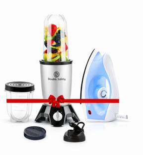 Double Safety Smoothies, Shakes, Chutney & Dry Grinding 500 W Juicer Mixer Grinder