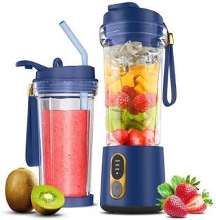 HOMEBASIC Portable Blender Juicer for Kitchen Smoothies Juices Shakes Crushing Ice 500ML 300 W Juicer ...
