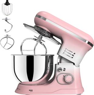 Inalsa Kratos DualTone Pink|Stand Mixer |1200W|5L SS Bowl|Baking,Cake Mixer,Kneading 1200 W Mixer Blen...