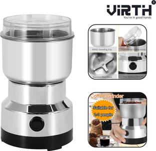 Virth Stainless Steel Multifunctional Coffee Grinder & Smash Machine Electric Coffee 350 W Mixer Grind...