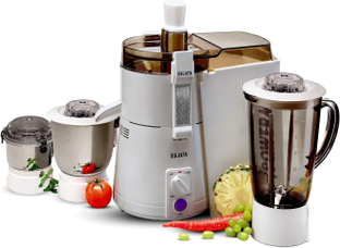 SUJATA | All-In-One Juicer Mixer Grinder|3 Versatile Jars 1750 ml, 1000 ml and 500 ml | 900 W Juicer M...