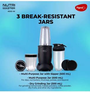 Pigeon NUTRI MASTER 400 W Juicer Mixer Grinder