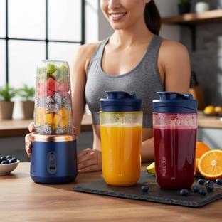 RNGTNC Portable USB Rechargeable Juicer Blender Mini Smoothie Maker Bottle 105 W Juicer Mixer Grinder